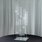 4 ft Clear 9 Arm Crystal Glass Square Candelabra Taper Candle Holder Party